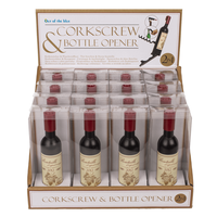 ŞİŞE AÇACAĞI & TİRBUŞON (12 cm.) - CORKSCREW&BOTTLE OPENER WINE BOTTLE - Thumbnail