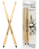 Suck UK - SİYAH BAGET TÜKENMEZ KALEM - BLACK DRUMSTICK PENS