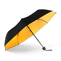 SİYAH / ALTIN RENKLİ ŞEMSİYE - BLACK AND GOLD UMBRELLA