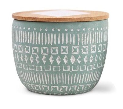 PADDYWAX SONORA DESENLİ BETON MUM - SONORA 10 oz. MINT CONCRETE CANDLE BERGAMOT & FRESH FIG