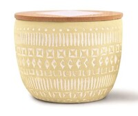 Paddywax - PADDYWAX SONORA DESENLİ BETON MUM - SONORA 10 oz. YELLOW CONCRETE CANDLE FRESH LEMON