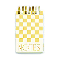 SPİRALLİ TOMBUL NOT DEFTERİ 192 sy. 15,3x10,2 cm. - TWIN WIRE CHUNKY NOTEPAD CHECKS - 1