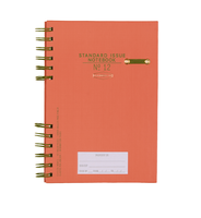 Designworks Ink - STANDARD ISSUE SPİRALLİ DEFTER KİREMİT - STANDARD ISSUE PLANNER NOTEBOOK NO. 12 ARMY GREEN + CHILI