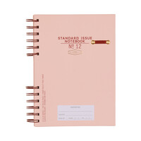 Designworks Ink - STANDARD ISSUE SPİRALLİ DEFTER PEMBE - STANDARD ISSUE PLANNER NOTEBOOK NO. 12 ROSEWOOD + BLUSH
