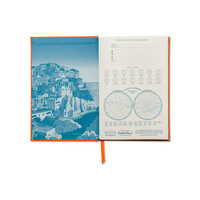 SÜET DEFTER 21,5 x 14,5 cm - SUEDETTE HARDCOVER JOURNAL - CINQUE TERRE - Thumbnail