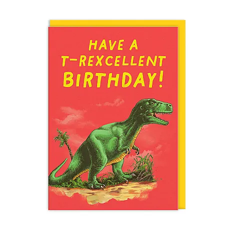 T -REX GREETING CARD - 1