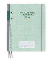 TAKVİMLİ DEFTER YEŞİL 21 x17,5 cm - GREEN STANDARD ISSUE-HARDCOVER FABRIC WRAPPED PEN HOLDER SPINE UNDATED PLANNER - Thumbnail