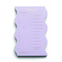 WAVY GÜNDELİK NOTLUK 15x10 cm. - WAVY DAILY NOTEPAD LILAC 