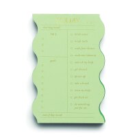 WAVY GÜNDELİK NOTLUK 15x10 cm. - WAVY DAILY NOTEPAD SAGE