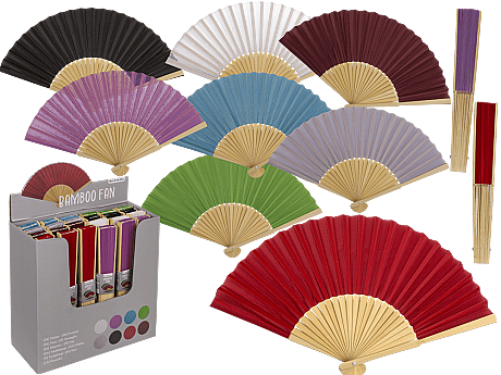 YELPAZE BAMBOO 21 cm. (8 FARKLI ÇEŞİT) - BAMBOO FAN (8 assorted) - 1