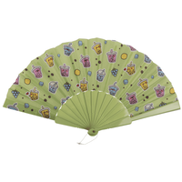 YELPAZE BUBBLE TEA 23x40 cm. (2 ÇEŞİT) - PLASTIC FAN BUBBLE TEA - Thumbnail